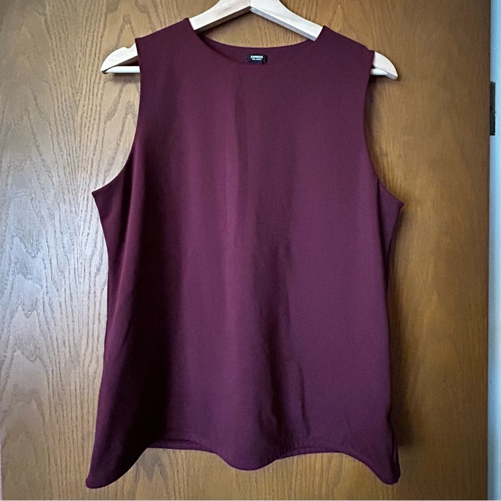 Express Rich Burgundy Tank Top